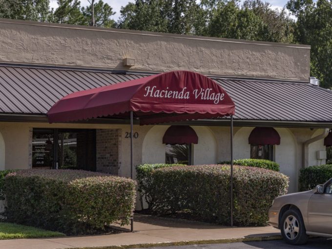 Front view of Hacienda Village office entrance